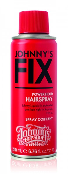 Johnny's Chop Shop, johnny's fix, power hold hair spray